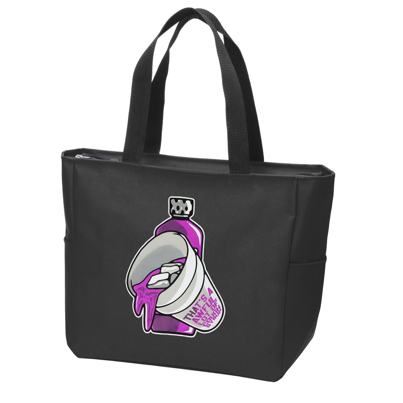Double Cup That’s A Awful Lot Of Cough Syrup Zip Tote Bag