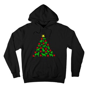 Dog Christmas Tree Dog Christmas Hoodie