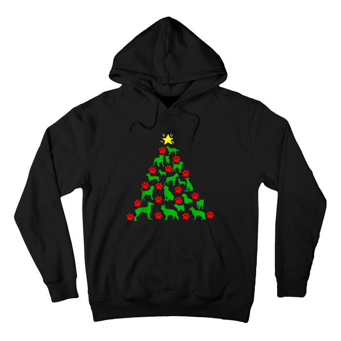 Dog Christmas Tree Dog Christmas Hoodie