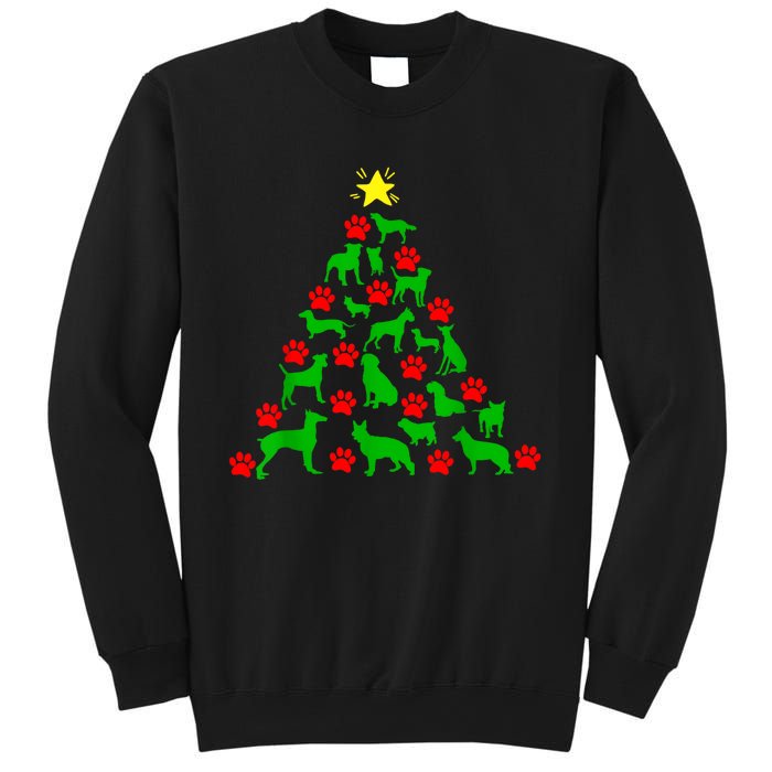 Dog Christmas Tree Dog Christmas Sweatshirt