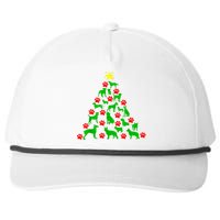 Dog Christmas Tree Dog Christmas Snapback Five-Panel Rope Hat