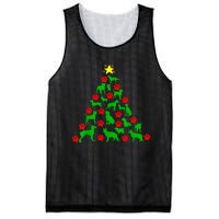 Dog Christmas Tree Dog Christmas Mesh Reversible Basketball Jersey Tank