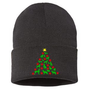 Dog Christmas Tree Dog Christmas Sustainable Knit Beanie