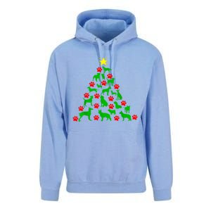 Dog Christmas Tree Dog Christmas Unisex Surf Hoodie