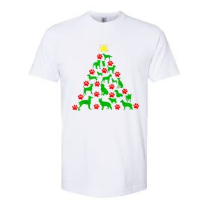 Dog Christmas Tree Dog Christmas Softstyle CVC T-Shirt