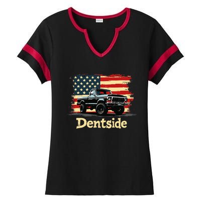 Dentside Classic Truck Dentside Ladies Halftime Notch Neck Tee