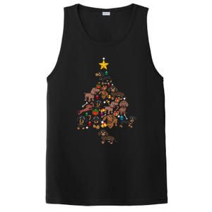 Dachshund Christmas Tree Gift Funny Xmas Dachshund Gift PosiCharge Competitor Tank