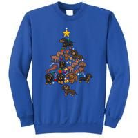 Dachshund Christmas Tree Gift Funny Xmas Dachshund Gift Sweatshirt