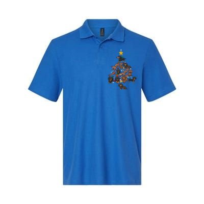 Dachshund Christmas Tree Gift Funny Xmas Dachshund Gift Softstyle Adult Sport Polo