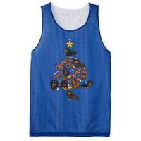 Dachshund Christmas Tree Gift Funny Xmas Dachshund Gift Mesh Reversible Basketball Jersey Tank