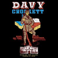 Davy Crockett Texas Alamo Cowboy Vintage Souvenir Doggie Tank