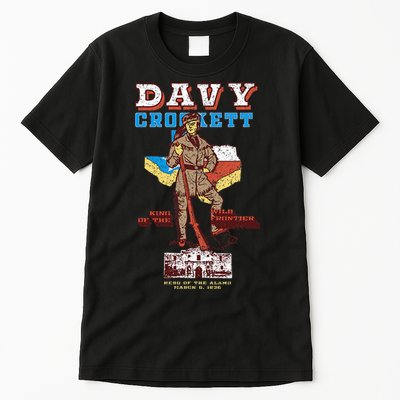 Davy Crockett Texas Alamo Cowboy Vintage Souvenir Tall T-Shirt