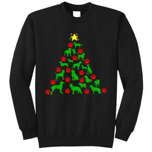 Dog Christmas Tree Dog Christmas Sweatshirt