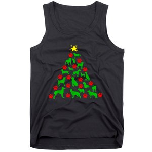 Dog Christmas Tree Dog Christmas Tank Top