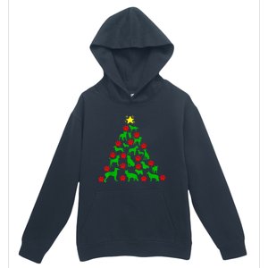 Dog Christmas Tree Dog Christmas Urban Pullover Hoodie