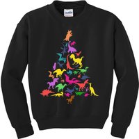 Dinosaur Christmas Tree TRex Idea Dino Xmas Outfit Kids Sweatshirt