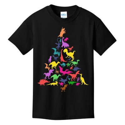 Dinosaur Christmas Tree TRex Idea Dino Xmas Outfit Kids T-Shirt