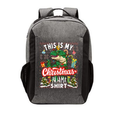 Dinosaur Christmas Tree Rex This Is My Christmas Pajama Gift Vector Backpack