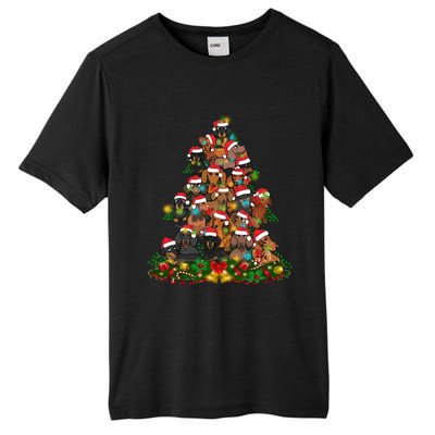 Dachshund Christmas Tree Tall Fusion ChromaSoft Performance T-Shirt