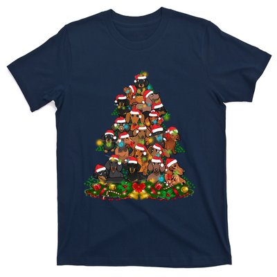 Dachshund Christmas Tree T-Shirt