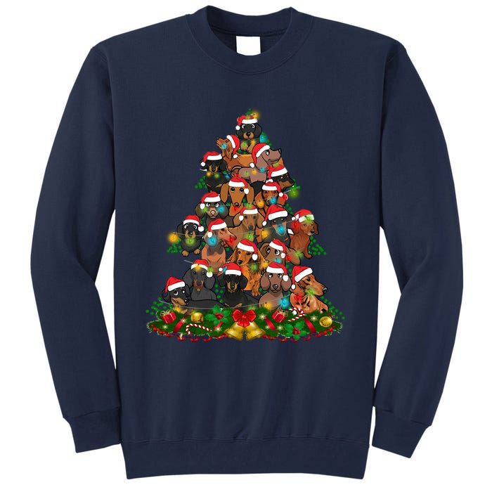 Dachshund Christmas Tree Tall Sweatshirt