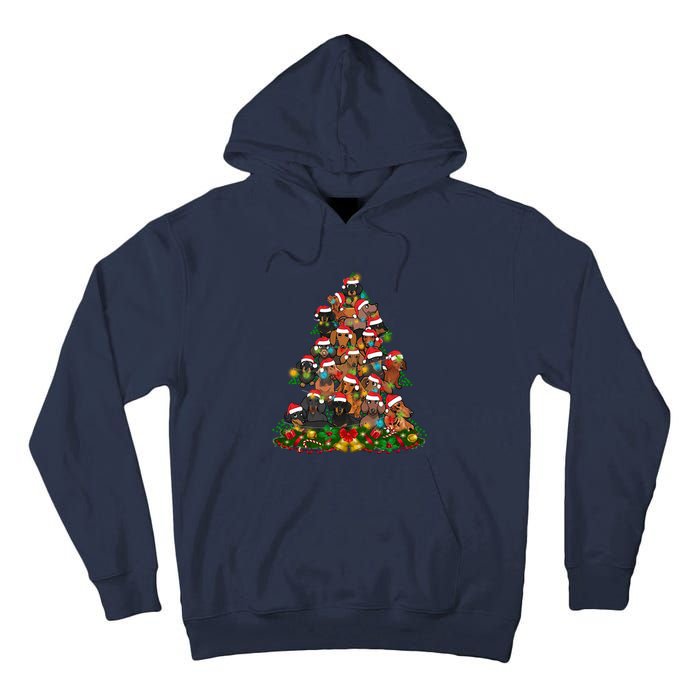 Dachshund Christmas Tree Tall Hoodie