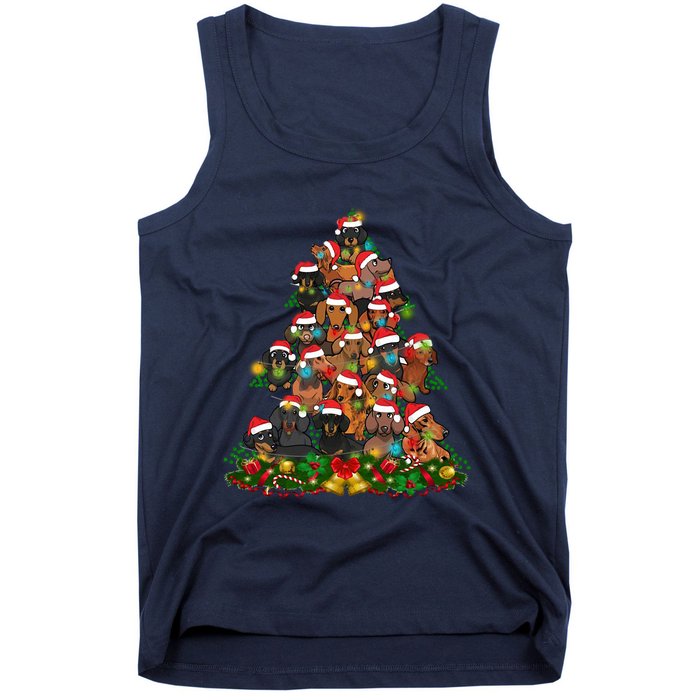 Dachshund Christmas Tree Tank Top