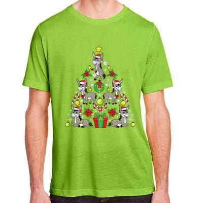 Donkey Christmas Tree Farmer Adult ChromaSoft Performance T-Shirt