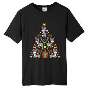 Donkey Christmas Tree Farmer Tall Fusion ChromaSoft Performance T-Shirt