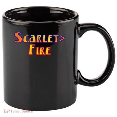 Deadheads Concert Tour Lot Scarletfire Scarlet Fire Once In Awhile T-Shirt 11oz C Handle Ceramic Mug