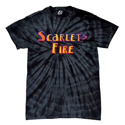 Deadheads Concert Tour Lot Scarletfire Scarlet Fire Once In Awhile T-Shirt Tie-Dye T-Shirt