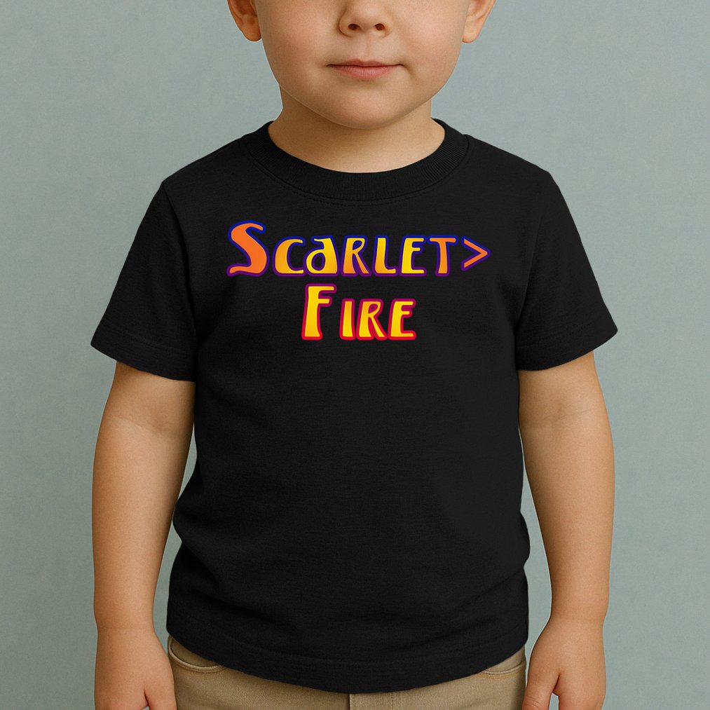 Deadheads Concert Tour Lot Scarletfire Scarlet Fire Once In Awhile T-Shirt Toddler T-Shirt
