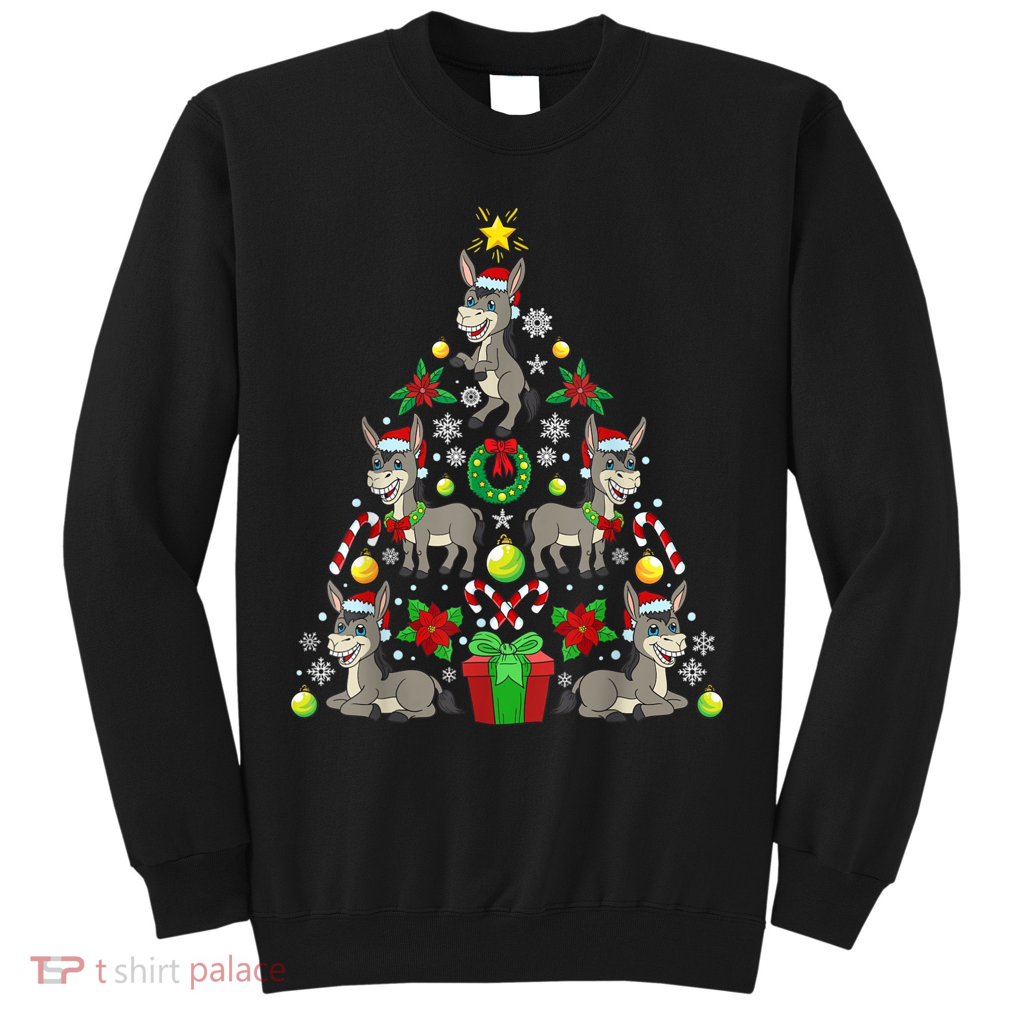 Donkey Christmas Tree Farmer Sweatshirt