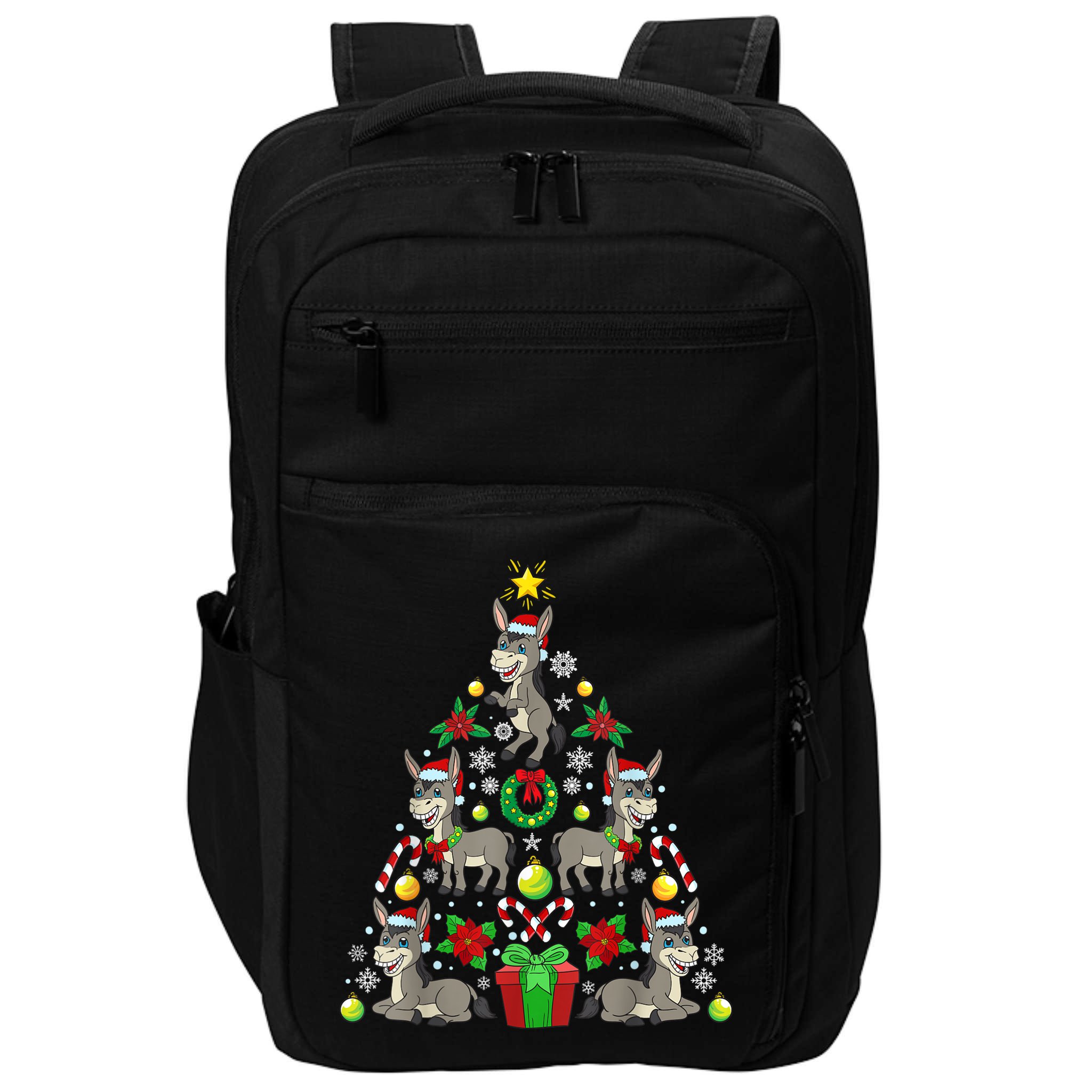 Donkey Christmas Tree Farmer Impact Tech Backpack