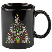 Donkey Christmas Tree Farmer 11oz C Handle Ceramic Mug