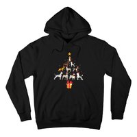 Dog Christmas Tree Lights Dog Lover Funny Xmas Hoodie