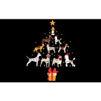 Dog Christmas Tree Lights Dog Lover Funny Xmas Bumper Sticker