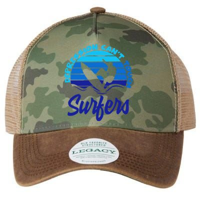 Depression Cant Touch Surfers Legacy Tie Dye Trucker Hat