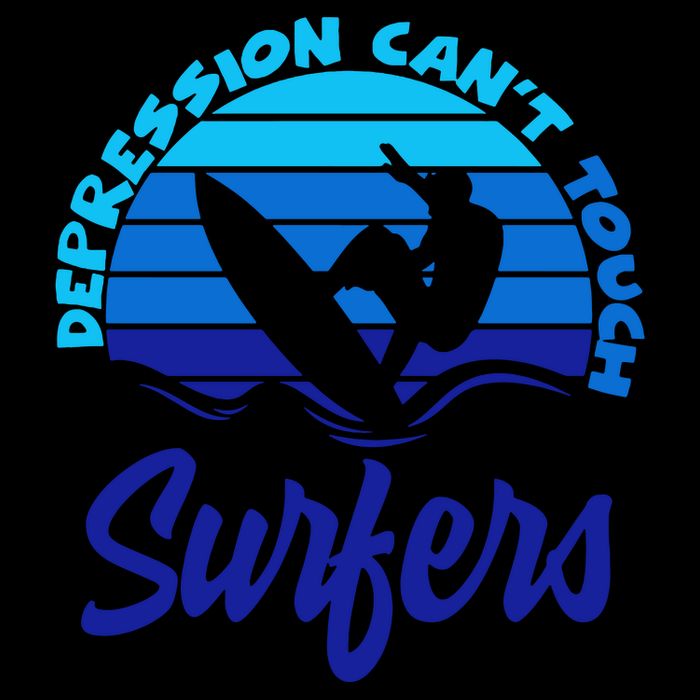 Depression Cant Touch Surfers City Backpack