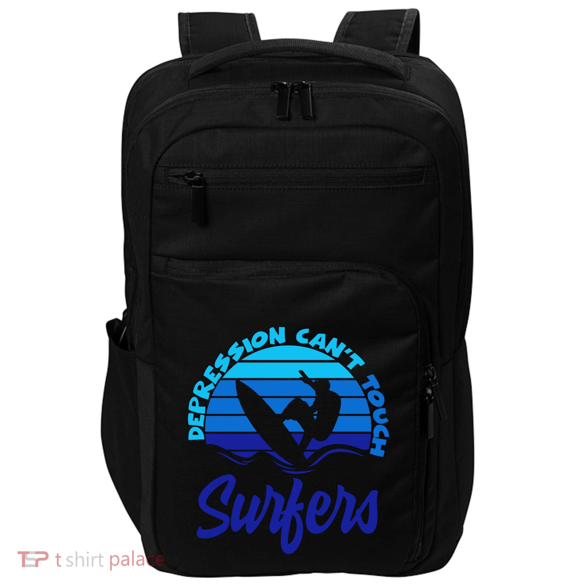 Depression Cant Touch Surfers Impact Tech Backpack