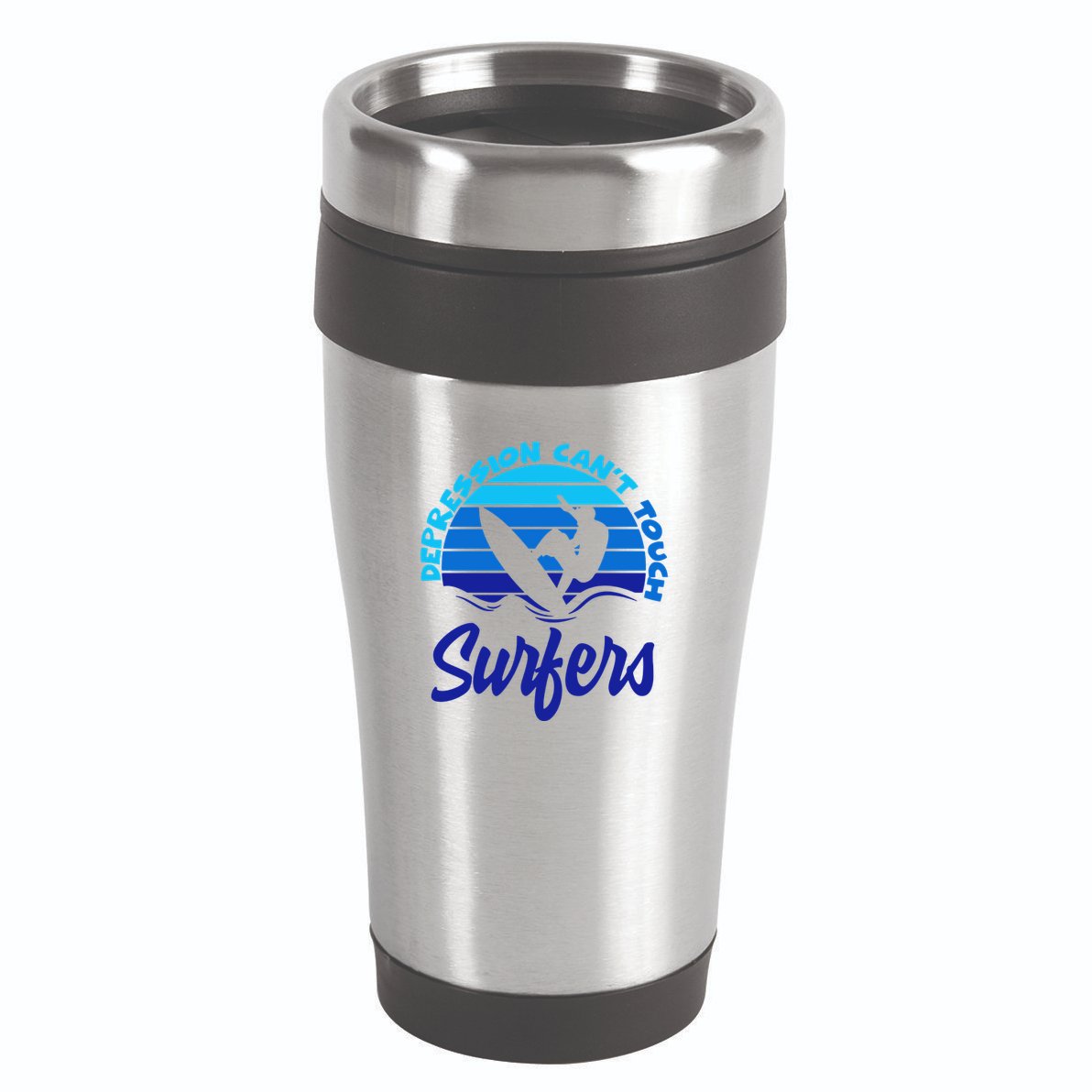 Depression Cant Touch Surfers 16oz Travel Tumbler
