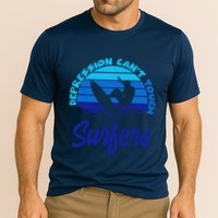 Depression Cant Touch Surfers Cooling Performance Crew T-Shirt