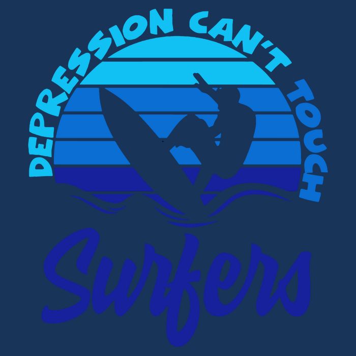 Depression Cant Touch Surfers 7-Panel Snapback Hat