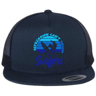 Depression Cant Touch Surfers Flat Bill Trucker Hat