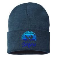 Depression Cant Touch Surfers Sustainable Knit Beanie