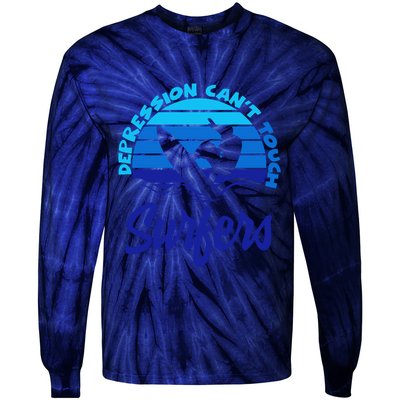 Depression Cant Touch Surfers Tie-Dye Long Sleeve Shirt