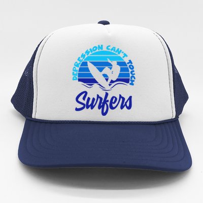 Depression Cant Touch Surfers Trucker Hat