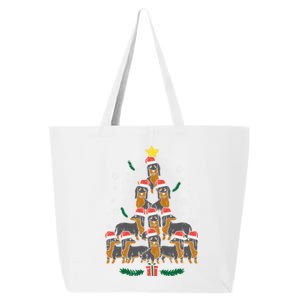 Dachshund Christmas Tree Wiener Dog Xmas Cute Gift 25L Jumbo Tote