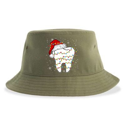 Dentist Christmas Teeth Santa Dental Hygiene Dental Life Sustainable Bucket Hat