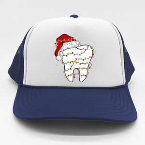 Dentist Christmas Teeth Santa Dental Hygiene Dental Life Trucker Hat